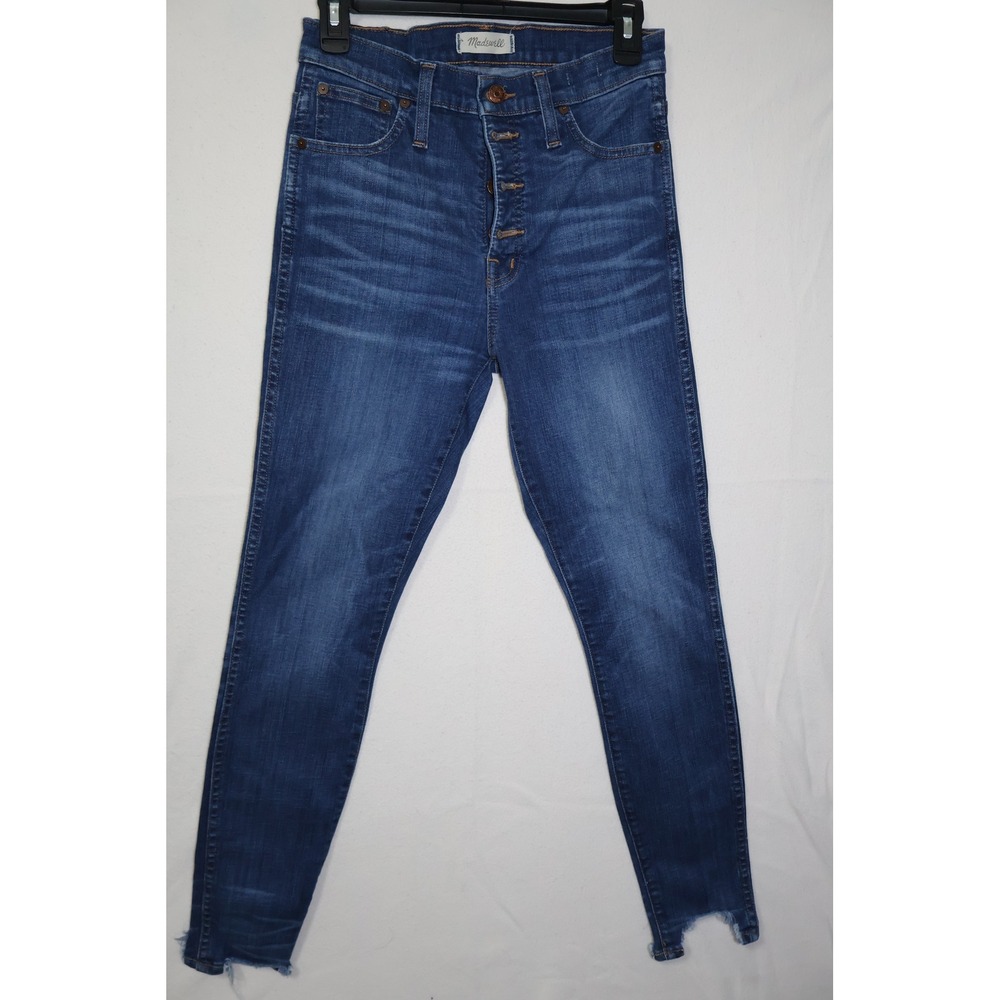 Madewell 10 High-Rise Skinny women's Jeans Blue Button Fly Size 27